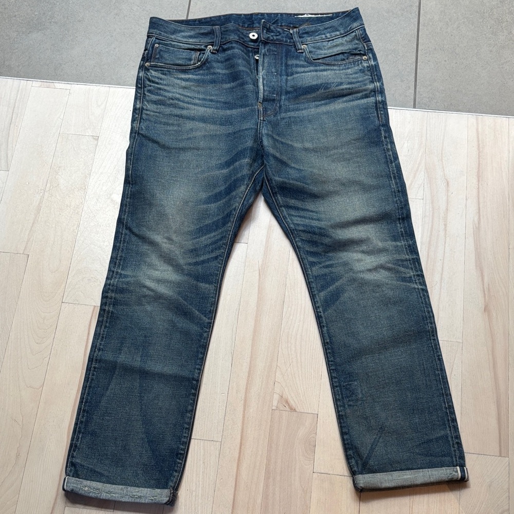 G-Star Men's Blue Straight Jeans